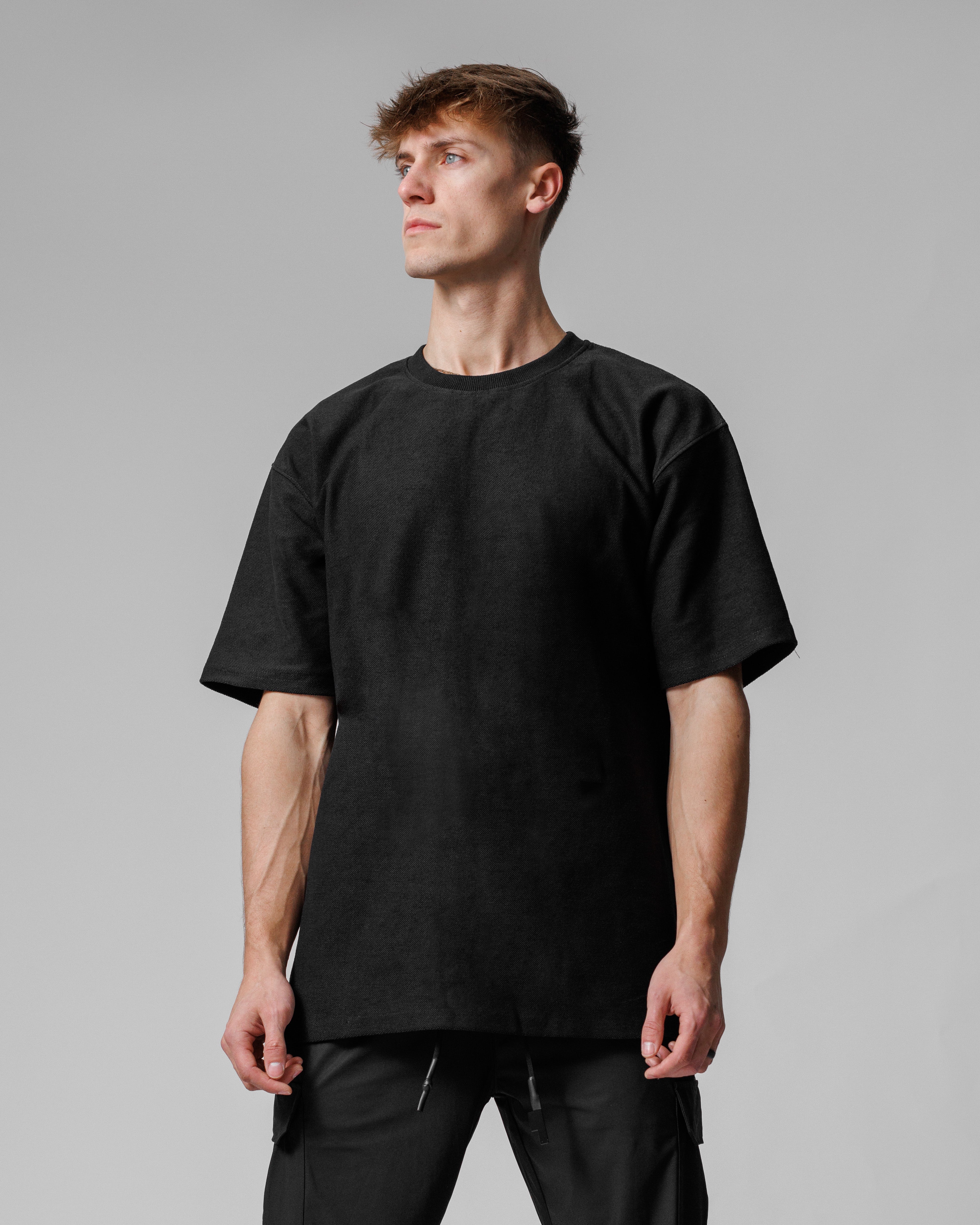 Rough-Knit Oversized Tee